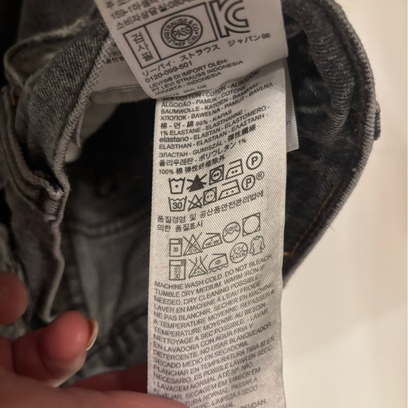 Levi's 501 Gray Skinny Jeans 29 x 30 - Picture 10 of 10